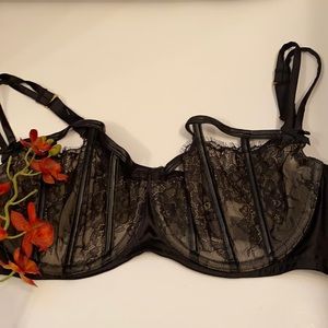 Cacique sexy black cage bra 40DDD